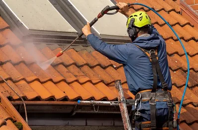 Démoussage et hydrofuge de toiture à Trémuson